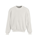Unisex oversized sweatshirt van katoen 340 g/m² Whitehaven kleur wit vooraanzicht