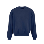 Unisex oversized sweatshirt van katoen 340 g/m² Whitehaven kleur marineblauw vooraanzicht