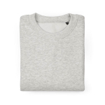 Unisex oversized sweatshirt van katoen 340 g/m² Whitehaven kleur lichtgrijs gemarmerd tweede vooraanzicht