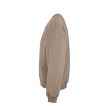 Unisex oversized sweatshirt van katoen 340 g/m² Whitehaven kleur lichtbruin derde weergave