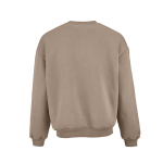 Unisex oversized sweatshirt van katoen 340 g/m² Whitehaven kleur lichtbruin achter weergave