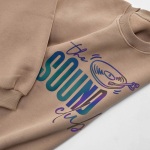 Unisex oversized sweatshirt van katoen 340 g/m² Whitehaven kleur lichtbruin gedetailleerde weergave