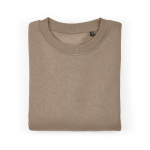 Unisex oversized sweatshirt van katoen 340 g/m² Whitehaven kleur lichtbruin tweede vooraanzicht