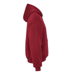Unisex oversized hoodie 340 g/m² van katoen en polyester Ericeira kleur bordeaux tweede weergave