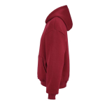 Unisex oversized hoodie 340 g/m² van katoen en polyester Ericeira kleur bordeaux derde weergave