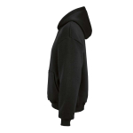 Unisex oversized hoodie 340 g/m² van katoen en polyester Ericeira kleur zwart derde weergave