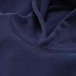 Unisex oversized hoodie 340 g/m² van katoen en polyester Ericeira kleur marineblauw gedetailleerde weergave