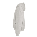 Unisex oversized hoodie 340 g/m² van katoen en polyester Ericeira kleur lichtgrijs gemarmerd derde weergave