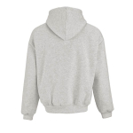 Unisex oversized hoodie 340 g/m² van katoen en polyester Ericeira kleur lichtgrijs gemarmerd achter weergave