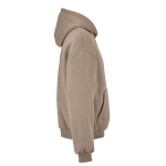 Unisex oversized hoodie 340 g/m² van katoen en polyester Ericeira kleur lichtbruin tweede weergave