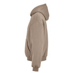 Unisex oversized hoodie 340 g/m² van katoen en polyester Ericeira kleur lichtbruin derde weergave