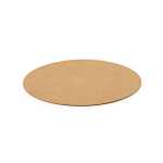 Ronde placemat van kurk, gemaakt in Europa kleur naturel