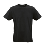 Unisex T-shirt van biologisch katoen regular fit 165g/m² Copacabana kleur zwart vooraanzicht