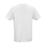 Unisex T-shirt van biologisch katoen regular fit 165g/m² Copacabana kleur wit achter weergave