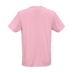 Unisex T-shirt van biologisch katoen regular fit 165g/m² Copacabana kleur roze achter weergave