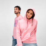 Unisex T-shirt van biologisch katoen regular fit 165g/m² Copacabana kleur roze sfeerweegave