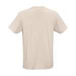 Unisex T-shirt van biologisch katoen regular fit 165g/m² Copacabana kleur beige achter weergave