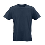 Unisex T-shirt van biologisch katoen regular fit 165g/m² Copacabana kleur marineblauw vooraanzicht
