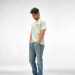 Unisex T-shirt van biologisch katoen regular fit 165g/m² Copacabana kleur pastel groen sfeerweegave