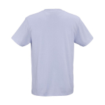 Unisex T-shirt van biologisch katoen regular fit 165g/m² Copacabana kleur pastel blauw achter weergave
