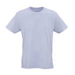 Unisex T-shirt van biologisch katoen regular fit 165g/m² Copacabana kleur pastel blauw vooraanzicht