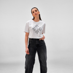 Dames T-shirt van biologisch ring-spun katoen 165 g/m² Copacabana kleur wit