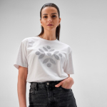 Dames T-shirt van biologisch ring-spun katoen 165 g/m² Copacabana kleur wit tweede sfeerweergave