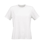 Dames T-shirt van biologisch ring-spun katoen 165 g/m² Copacabana kleur wit vooraanzicht