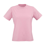 Dames T-shirt van biologisch ring-spun katoen 165 g/m² Copacabana kleur roze vooraanzicht