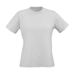 Dames T-shirt van biologisch ring-spun katoen 165 g/m² Copacabana kleur lichtgrijs vooraanzicht