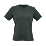 Dames T-shirt van biologisch ring-spun katoen 165 g/m² Copacabana kleur donkergroen vooraanzicht