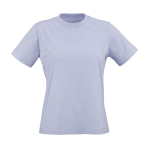 Dames T-shirt van biologisch ring-spun katoen 165 g/m² Copacabana kleur pastel blauw vooraanzicht