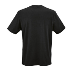 Unisex T-shirt van biologisch katoen in ribbreisel 180 g/m² Maya kleur zwart achter weergave
