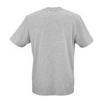 Unisex T-shirt van biologisch katoen in ribbreisel 180 g/m² Maya kleur gemarmerd grijs achter weergave