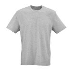 Unisex T-shirt van biologisch katoen in ribbreisel 180 g/m² Maya kleur gemarmerd grijs vooraanzicht