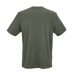 Unisex T-shirt van biologisch katoen in ribbreisel 180 g/m² Maya kleur miliair groen achter weergave