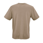 Unisex T-shirt van biologisch katoen in ribbreisel 180 g/m² Maya kleur lichtbruin achter weergave