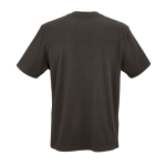 Unisex T-shirt van biologisch katoen in ribbreisel 180 g/m² Maya kleur lila achter weergave