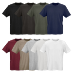 Unisex T-shirt van biologisch katoen in ribbreisel 180 g/m² Maya