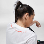 Unisex oversize T-shirt van biologisch katoen 240 g/m² Paloma kleur wit tweede sfeerweergave