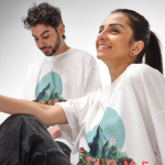 Unisex oversize T-shirt van biologisch katoen 240 g/m² Paloma kleur wit vierde sfeerweergave