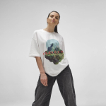 Unisex oversize T-shirt van biologisch katoen 240 g/m² Paloma kleur wit zesde weergave