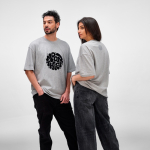 Unisex oversize T-shirt van biologisch katoen 240 g/m² Paloma kleur gemarmerd grijs sfeerweegave