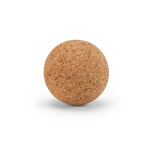 Compacte kurken bal voor stretchen en spierverlichting kleur naturel
