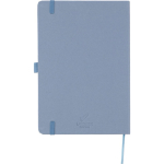 A5 gelijnd notitieboek met kaft van gerecycled kartobn kleur blauw eerste weergave
