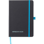 A5 gelijnd notitieboek van kunstleer met elastische sluiting zesde weergave