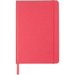 A5 gelijnd notitieboek van gerecycled karton met bladwijzer kleur rood eerste weergave