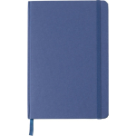 A5 gelijnd notitieboek van gerecycled karton met bladwijzer kleur ultramarijn blauw eerste weergave