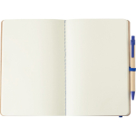 A5-notitieboek van gerecycled karton met pen en blanco vellen derde weergave
