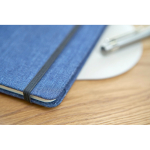A5 gelijnd notitieboek van denimstof met casual afwerking zevende weergave